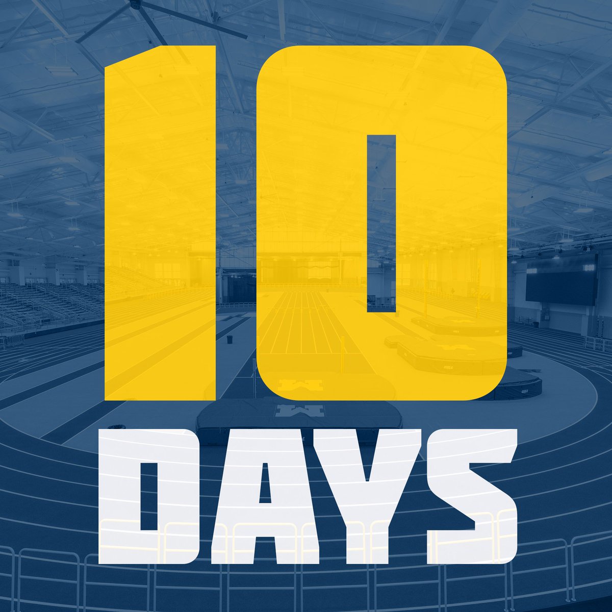 UMichTrack's tweet photo. Can you believe we are only 🔟 DAYS away from the 1st meet in our world-class facility??
Saturday, Jan 13. 11am. Be There. #GoBlue https://t.co/EKNuKolWpq