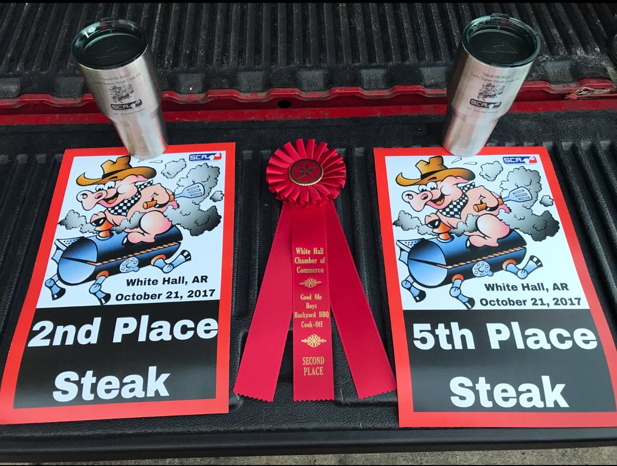 501BBQ's tweet photo. My wifes first SCA contest and took 2nd place out of 65! I came away with 5th so she had bragging rights! Fun day #501bbq #grillgrate #webergrills #webersmokyjoe #sca #udontneedabiggrill https://t.co/FusUaCHrOX