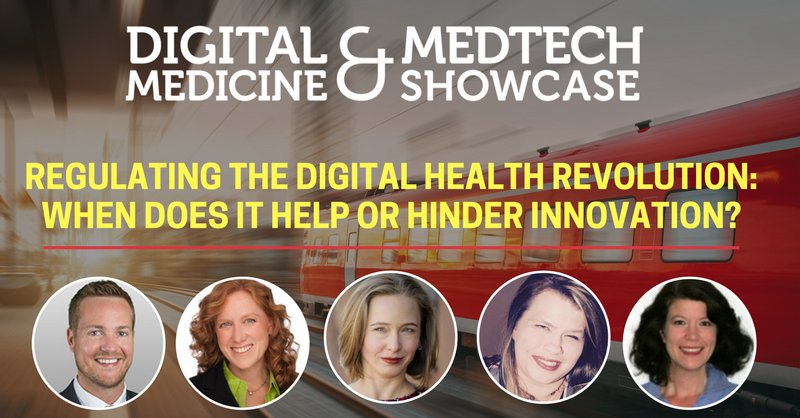 Join us with <a href="/CovingtonLLP/">Covington</a> <a href="/FDAinsightguru/">Nancy Bradish Myers</a> <a href="/MyleaCharvat/">Mylea Charvat, PhD</a> <a href="/SavonixInc/">Savonix</a> <a href="/brogoz/">Beth Rogozinski</a> to discuss #health #technology and #regulation at #DigiMedShow