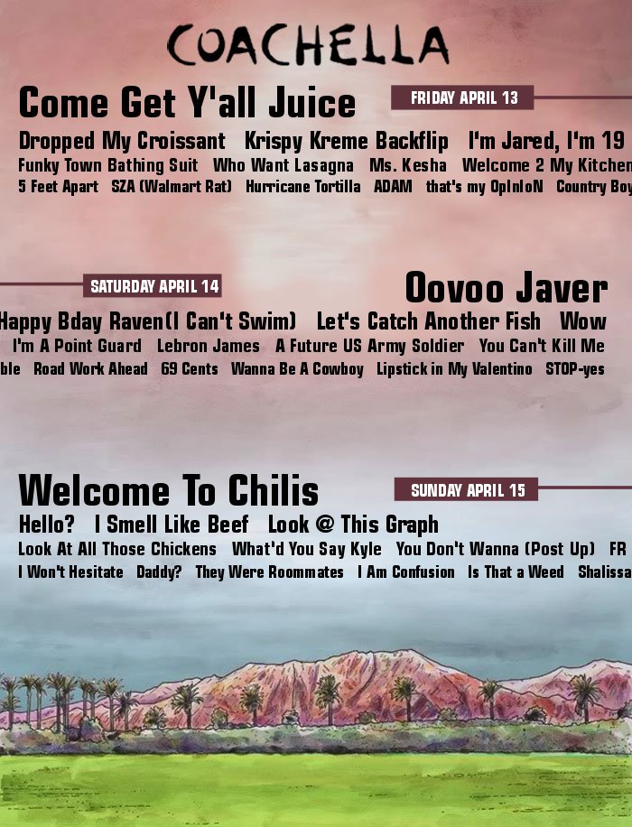 franc0stein's tweet image. why is everyone complaining about the coachella lineup this year?
