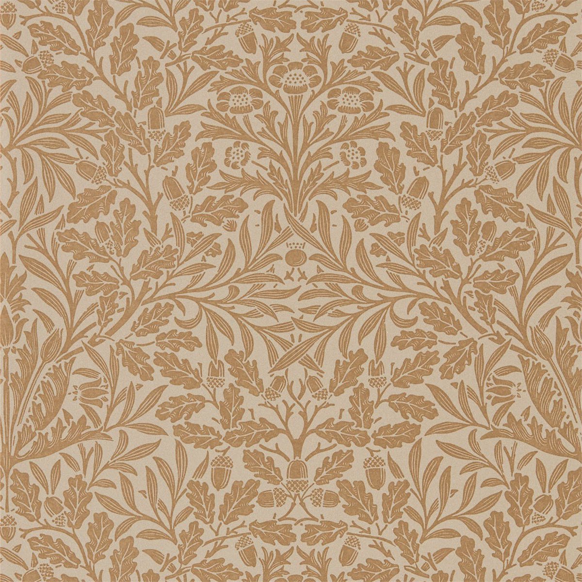 WMGallery's tweet photo. Acorn by William Morris was registered #onthisday 1879. This wallpaper example of the design is available from @WMorrisandCo https://t.co/HlPF42cNuf