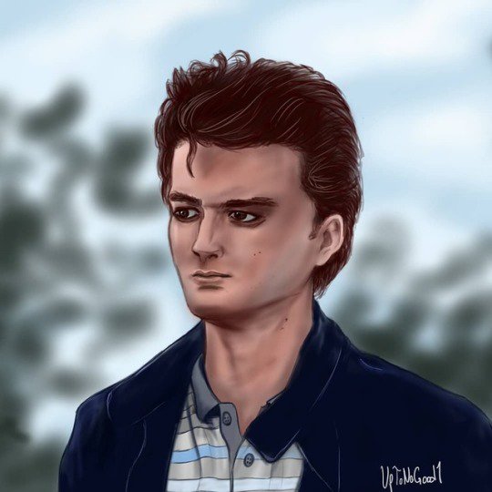 Arche_Nemesis's tweet photo. It's ya boi Steve 
#steveharrington #strangerthings #art #digitalart #coolguytbh https://t.co/l7WfMcn4y8