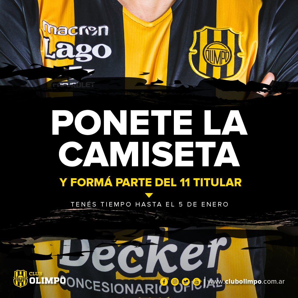 Estamos buscando entre nuestros socios a los 11 titulares que representen nuestra pasión. 💛🖤
👉 Cómo participar: 
- Dale RT
- Respondé con tu NOMBRE, APELLIDO Y Nº DE SOCIO
¡Muy pronto más novedades!