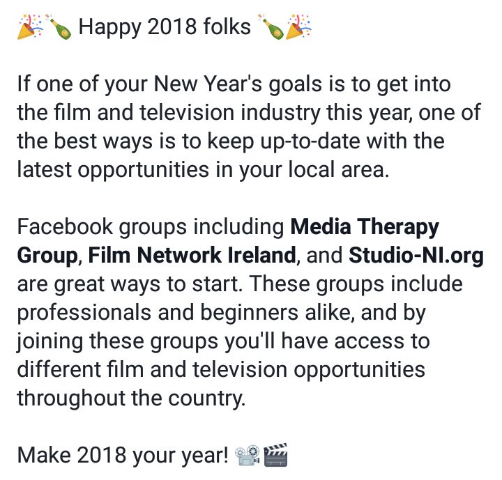 RTSFutures_NI's tweet photo. #Make2018YourYear https://t.co/BAZ4uoQbMM