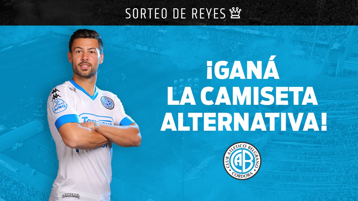 Belgrano's tweet photo. ¡Ganate la alternativa de #Belgrano! 
🔹¿Cómo? 👉 Hacé RT y 🤞 comentá las últimas cifras de tu DNI.
👑 #SorteoPirata en Reyes 💙 https://t.co/wwgpjmR2Su