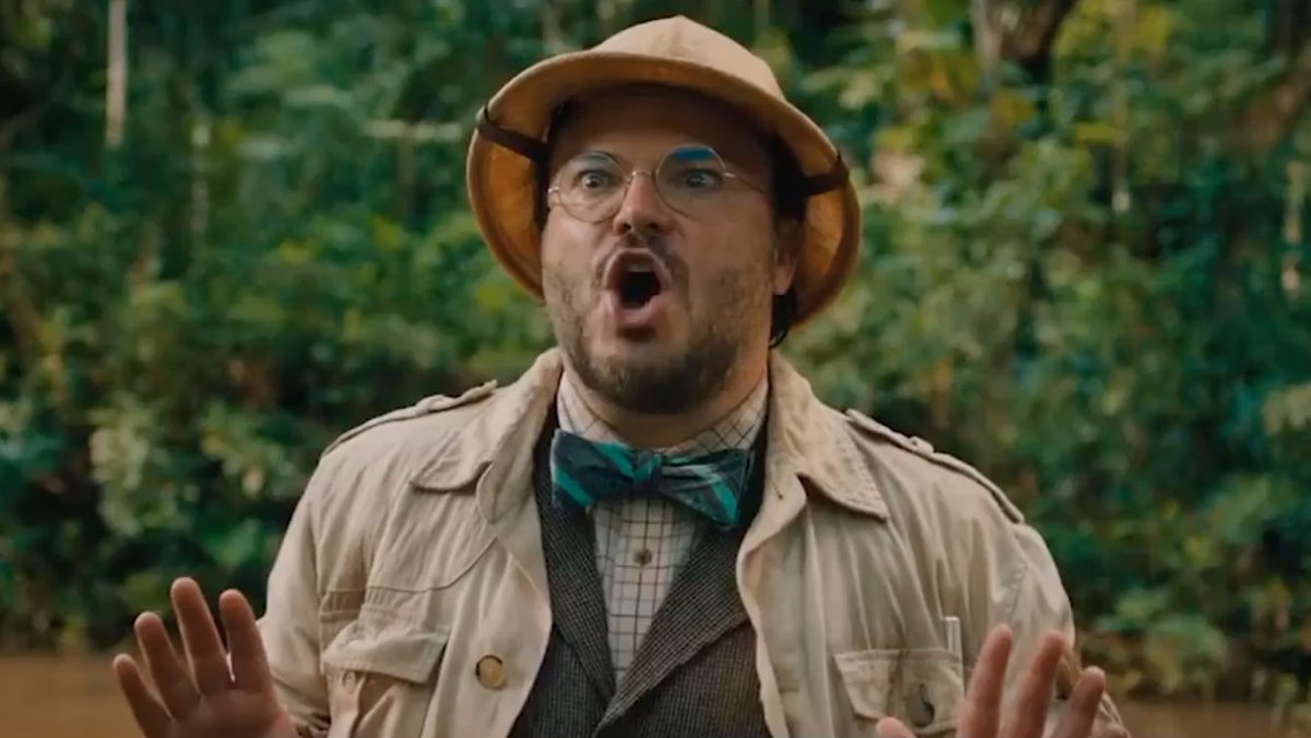 ScreenJunkieUK's tweet photo. "NOOO! I'm an over-weight middle-aged man... Wait a second. Where's my phone?" #MovieQuotes #Film #Movies #JumanjiWelcomeToTheJungle https://t.co/lhAmpteEmi