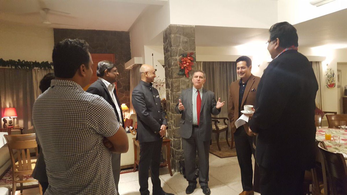 danielocarmon's tweet photo. Good initiative by @ficci_india 2invite &amp;brief  members of the #Israel #India #Parliamentarians forum.Held a nice gathering of group at @IsraelinIndia Residence,led by #HarshNeotia @poonam_mahajan w/MP @M_Lekhi participating.Thank you all 4 participating in the debate! @Froim https://t.co/HvjTwf7Xot