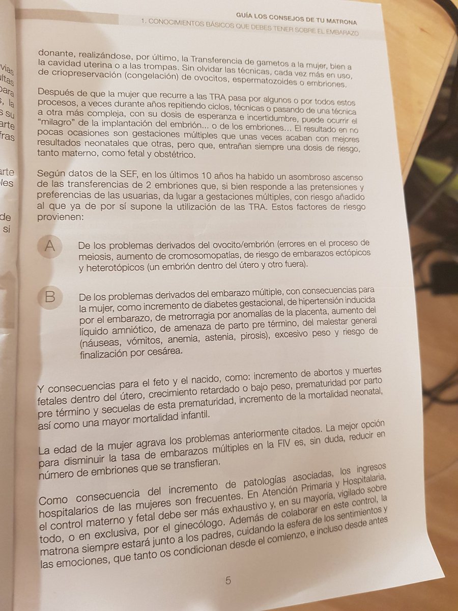El libro de buenos consejos que te da tu matrona cuando le dices que esperas mellizos por fiv #mundopreñil Gracias, ahora me siento mucho mejor😑