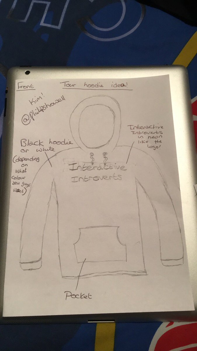 yoonminempire's tweet photo. Okay so I can’t draw to save my life but I came up with an idea for hoodies for Interactive Introverts. I’ve had this idea since the tour got announced and thought I would share them with you and give you a little idea of what you could use if you wanted.✨ https://t.co/s4uqlUx1Xs