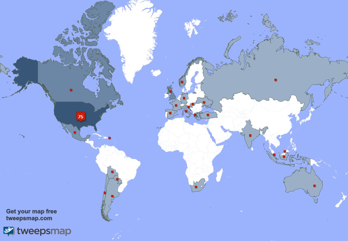 MAL0LEYSWAZZ's tweet photo. My followers are in USA(73%), Canada(4%)... Get your map too: https://t.co/gSqaVXCGOK https://t.co/bc7FFM8sQj