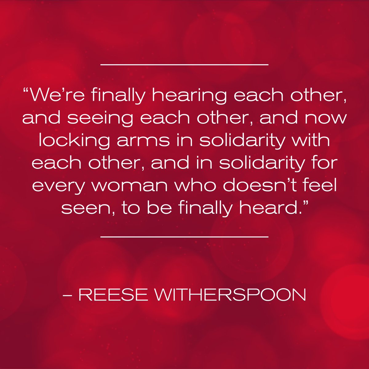 ElizabethArden's tweet photo. Standing with our #StorytellerInChief @RWitherspoon , thank you for kicking 2018 off by leading the charge and speaking out on issues that are important to all women. #TIMESUP https://t.co/hvgFUoFATk