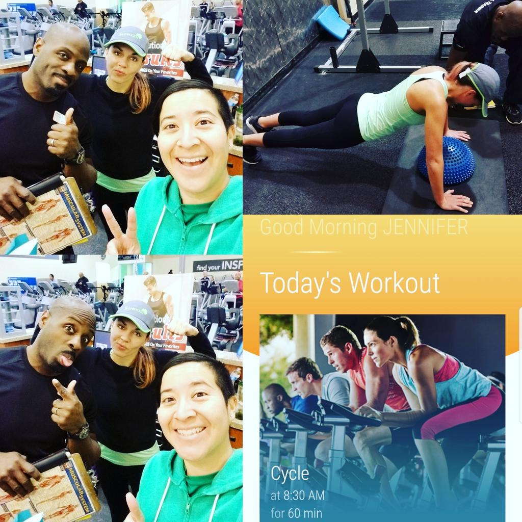 4jenerosity's tweet photo. That's right #GOODmorning! This #PowerCouple kicked some serious ass at 6am #PersonalTraining with @bavad0. Pushed to the limits > a physical fitness test: 5 min #plank, 4 minute #WallSit, #crunches, reverse crunches, #PushUps, lat-pull, ... you name it, we tested our #endurance. https://t.co/USJyHG1qmz