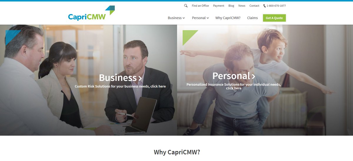 CMWInsurance's tweet image. CMW Insurance has merged with Capri Insurance to bring you more value for both business and personal insurance needs. Follow our new page @CapriCMW and visit our new website capricmw.ca!