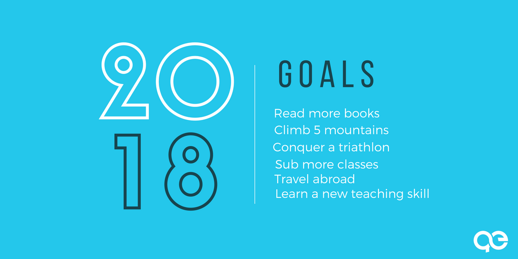 QuinectEd's tweet photo. Want to teach more classes? Want to sub different subjects? Tell us your 2018 goals in the comments! #newyear #newyou #newgoals https://t.co/nVP178xk5Q
