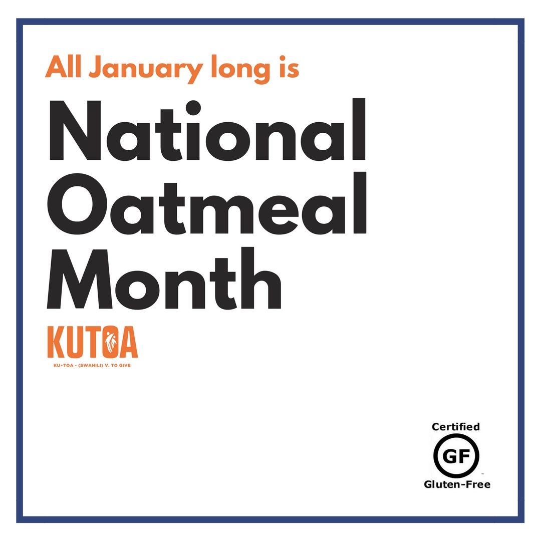 January is #NationalOatmealMonth, and you can celebrate it #glutenfree! All of our bars are made with #nonGMO, #glutenfree oats. Find your favorite #glutenfreesnack at buff.ly/2CNBhrF

#gluten #vegan #snack #oatmeal #vegansnack #January #glutenfreebreakfast #glutenfreemom
