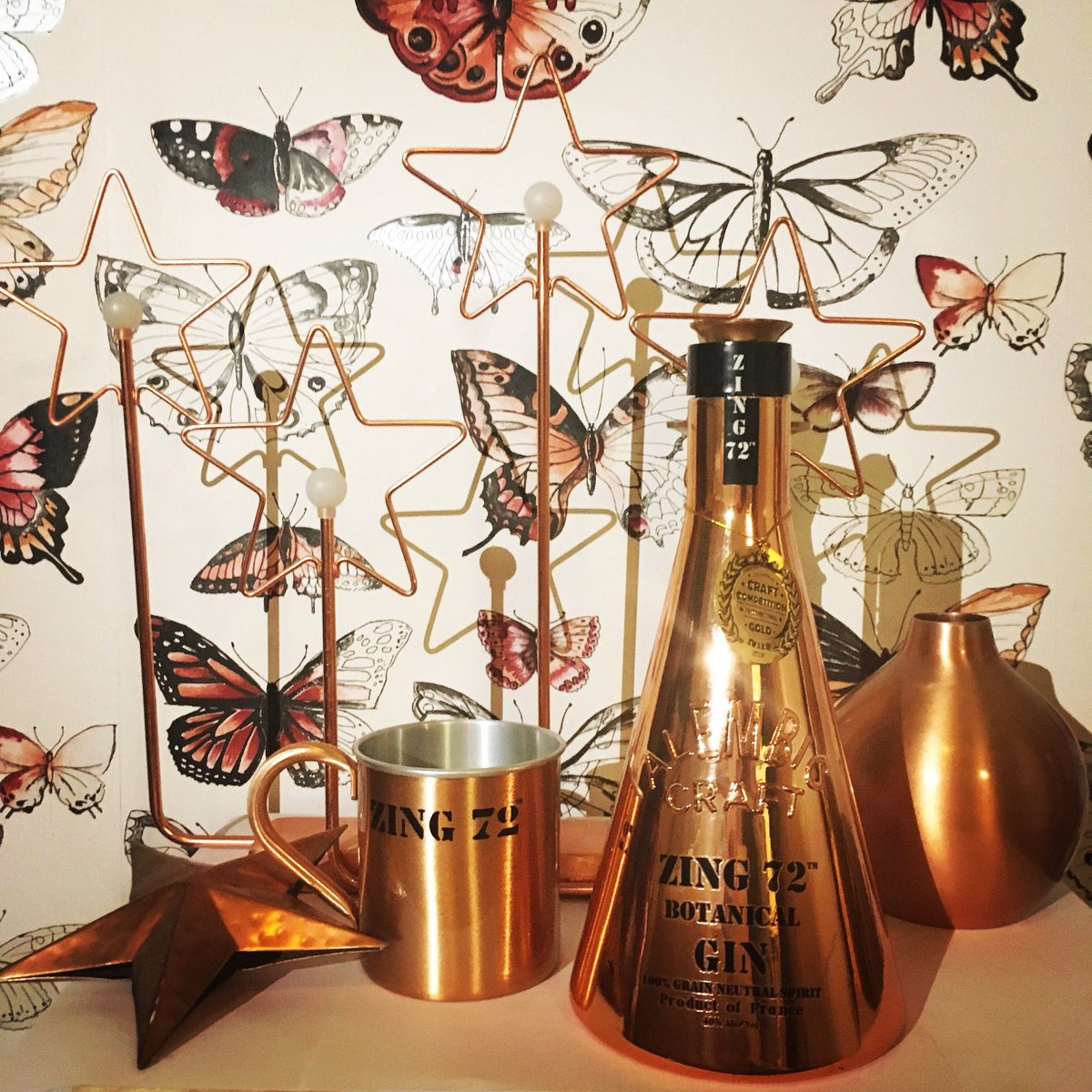 GinObsessions's tweet photo. When you buy #gin because you know the empty bottle will look great in your bedroom... #dedication #Zing72 #homedecor https://t.co/Bp7SjSaN3m