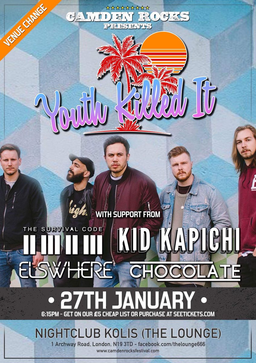 YOUTHKILLEDIT's tweet photo. WANT TO WIN 2 FREE TICKETS TO OUR SHOW IN LONDON ON THE 27TH THIS MONTH? 

GIVE THIS BADBOY A RETWEET AND WE’ll PICK A WINNER ON SUNDAY - YOUR FUCKING BOYS GOT YOU 😘 https://t.co/un70VTyQPi