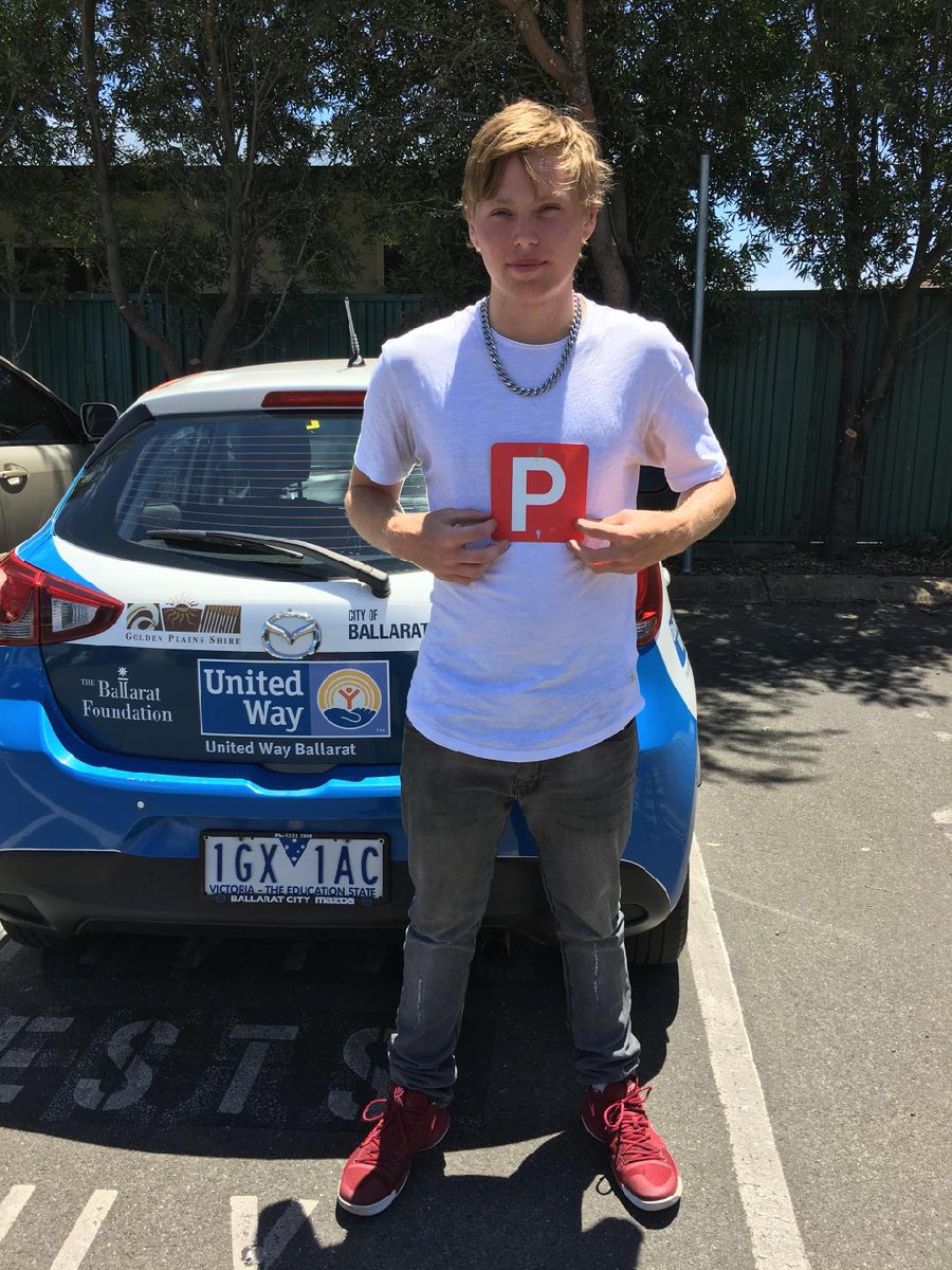 Our first L2P Ballarat success for 2018. Congratulations to Nathan for passing his passing his drivers test yesterday. Happy and safe driving.