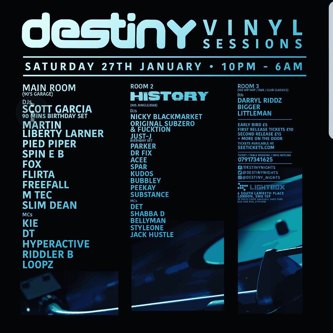 ChoiceFmuk's tweet photo. It's back destiny nights 
#Hiphop #rnb #dancehall 
#ukg #house #jungle  #drum&amp;bass 
 Click the link for tickets
https://t.co/RBMypwN5br https://t.co/DoKcbMxOyT
