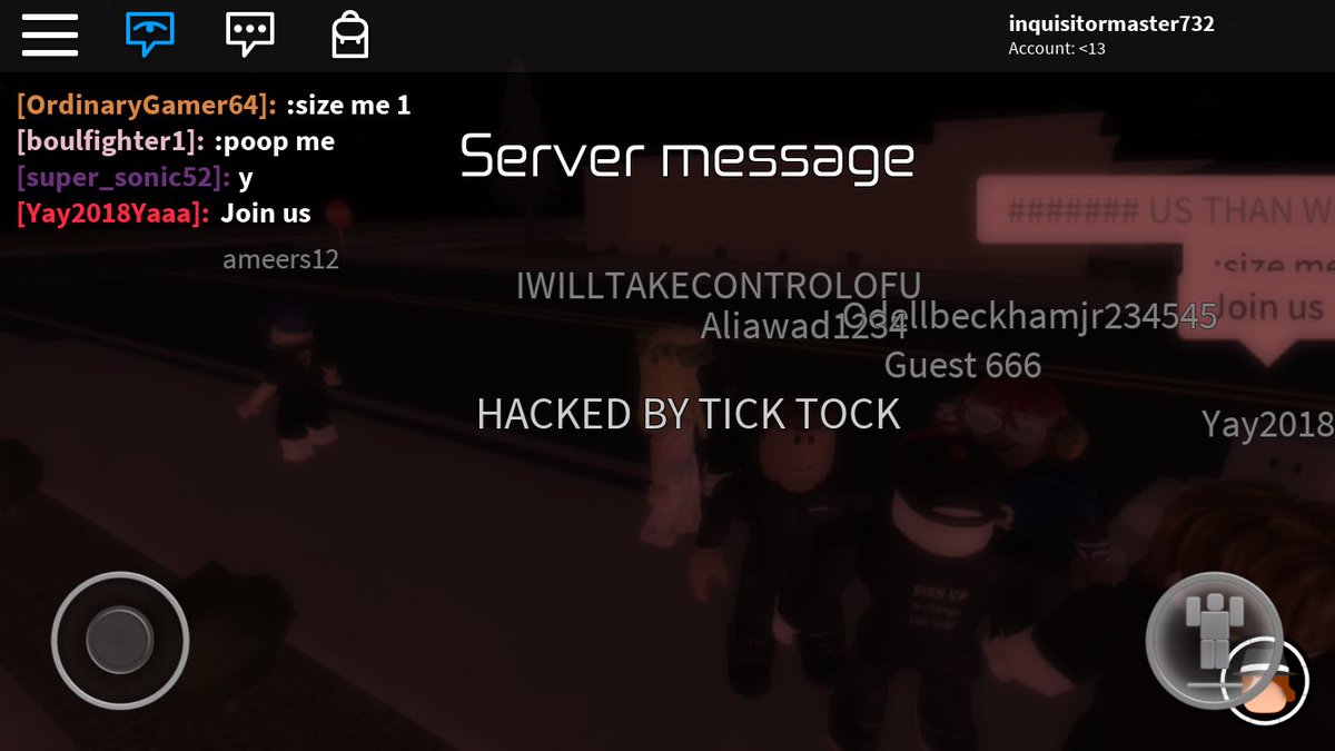 Inquisitormaster Is Dah Best On Twitter I Got Hacked On Roblox My Account Is No Longer Inquisitormaster732 But It S Now Kittengirl145678 Here R Images Of What The Hacker Did To My Account - roblox 666 hack