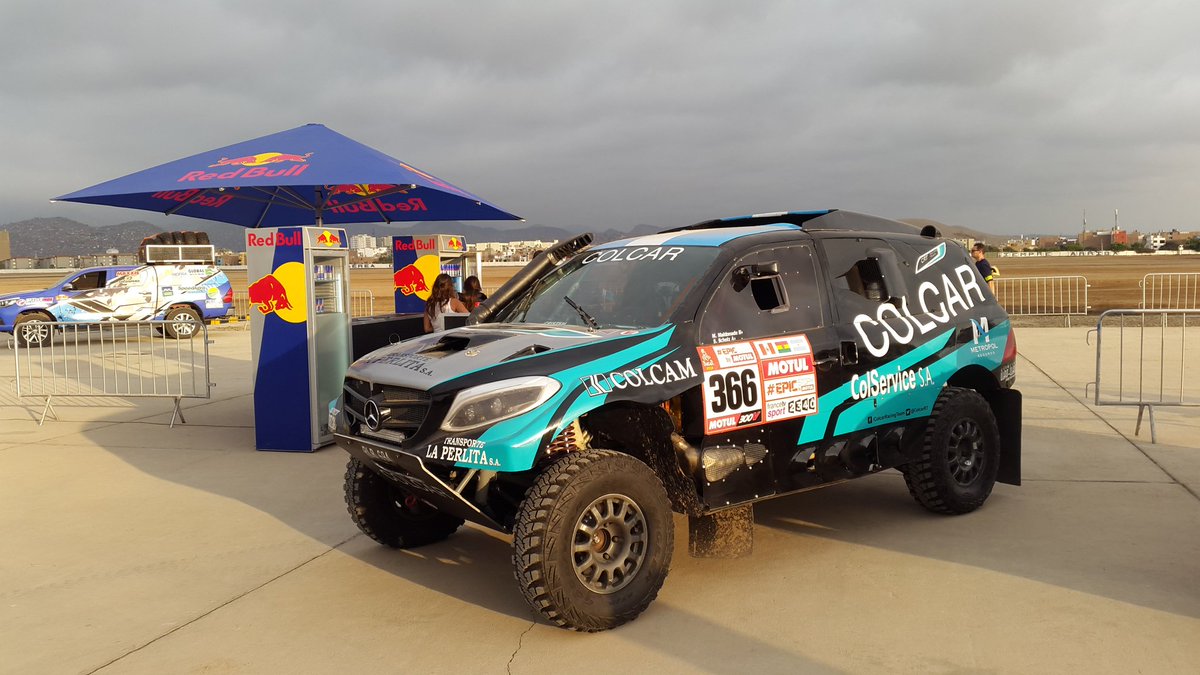 Verificaciones técnicas en Perú 😉 comenzamos un nuevo <a href="/dakar/">DAKAR RALLY</a> <a href="/colcarMB/">Colcar Merbus</a> <a href="/soleCRT/">Sole Prieto</a> @ColcarRT <a href="/PITUSCHOLZ/">Sebastián "Pitu" Scholz</a> vamos X más !!!!