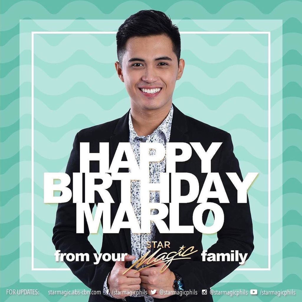 \" Happy Birthday Marlo from your Star Magic family! 

HAPPY BIRTHDAY MARLO MORTEL