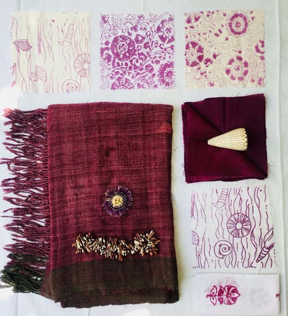 Setting the mood for 2018! #Alamwar #inspiration #naturalfabrics #naturaldyes #purplepassion #interior #interiordesign #design #love #style #fabric #natural #indian #india #textiles #sustainable <a href="/jamesshowroom/">JAMES</a> <a href="/MerEllisDesign/">Meredith Ellis</a> <a href="/HunterEllisTV/">Hunter Ellis</a>