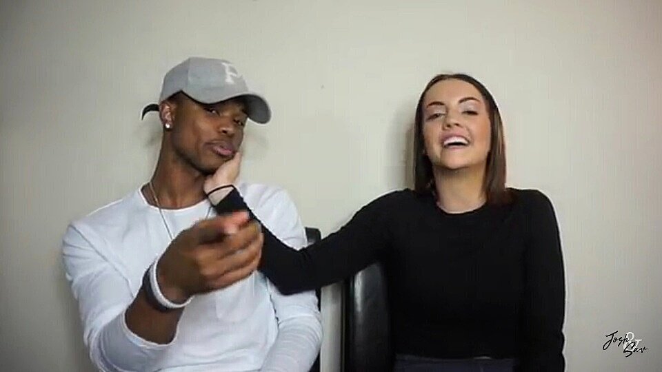 joshnsavyy's tweet photo. "Look at the camera." 
Y'all the new vid is amazing. honestly. My heart melted. @teamJoshBro @savannahtimeus https://t.co/7S0vb5cB9O