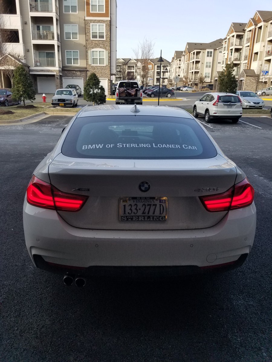 Defender13's tweet photo. Thanks to my Service Advisor Frank Khalife at @BMWSterling for getting me back on the road so quickly. Buying a #CPO saved me money, repair covered under extended warranty. The loaner was nice, but I like my baby better! @BMWUSA #328d #xDrive #Diesel #Service #CustomerExperience https://t.co/74B8dxqrdS