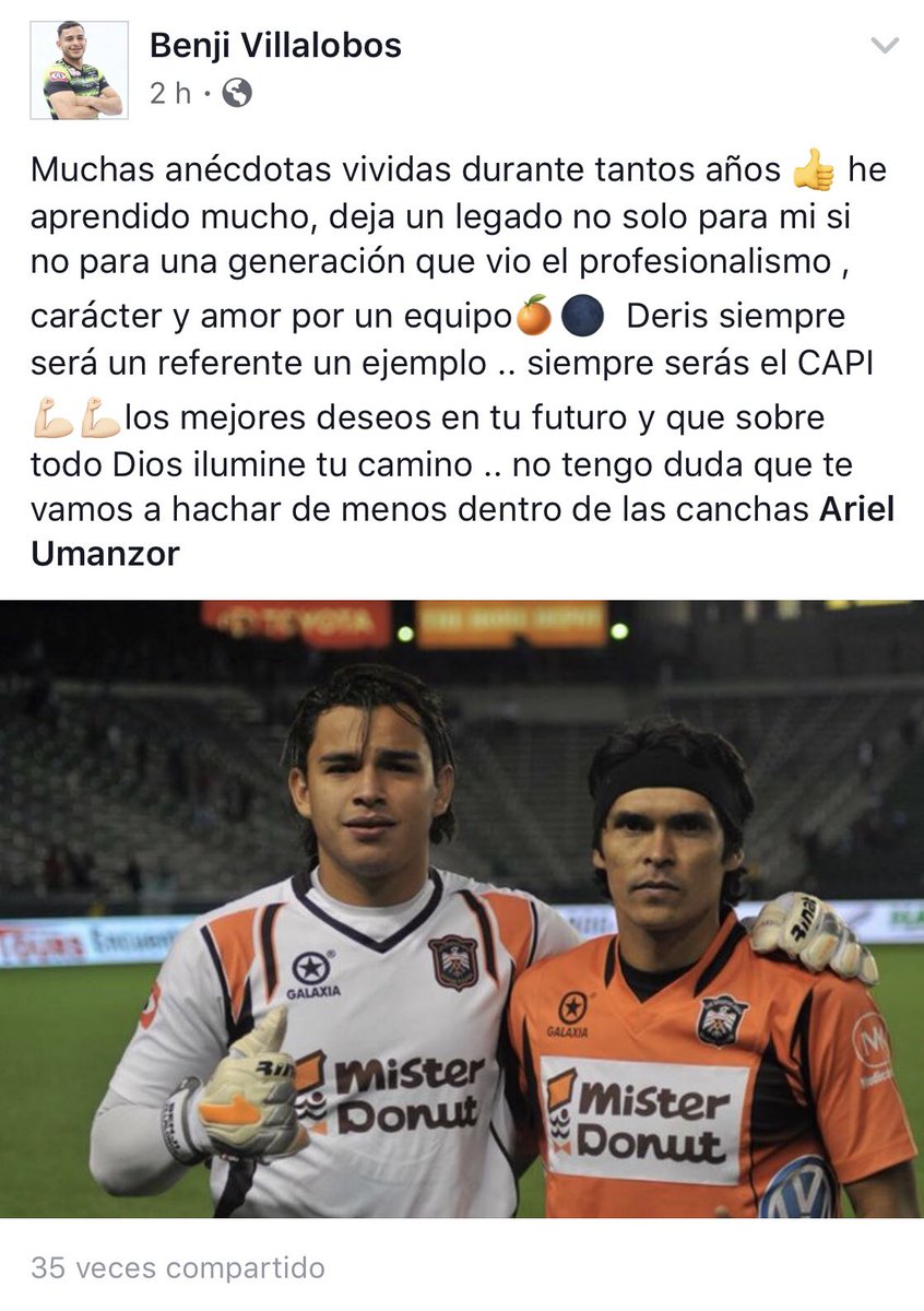 BenjiVillalobos's tweet photo. Me quedo corto al expresar tanto agradecimiento CAPI  sos y será un ejemplo para todo aquel que tuvo la dicha de jugar a tu lado ... me distes  catedral de como amar una institución y deja un legado muy grande 🍊🌑 GRACIAS CAPI👋👋 https://t.co/Kjixo9T2yL