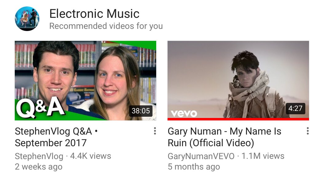 unfoundoor's tweet photo. Sometimes YouTube’s suggestions are pretty solid, other times.... not so much... @Stephen_Georg is representing the world of electronic music now https://t.co/vwlbWpcynD