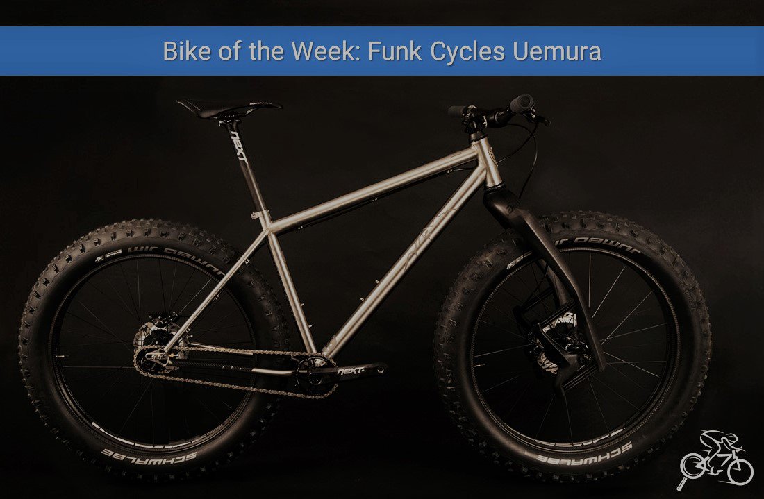 New_Bike_Finder's tweet photo. The Uemura is Denver-based Funk Cycles' @funkcycles newest creation. It's a sweet, custom Titanium fat bike. Check out more on our #BikeoftheWeek at https://t.co/X3lnrM9deV https://t.co/SWiSWEa0ey
