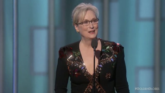 thehill's tweet photo. Meryl Streep rips Melania and Ivanka Trump over "silence" on sexual harassment https://t.co/sJ2ca14la4 https://t.co/WRBGMbijUD