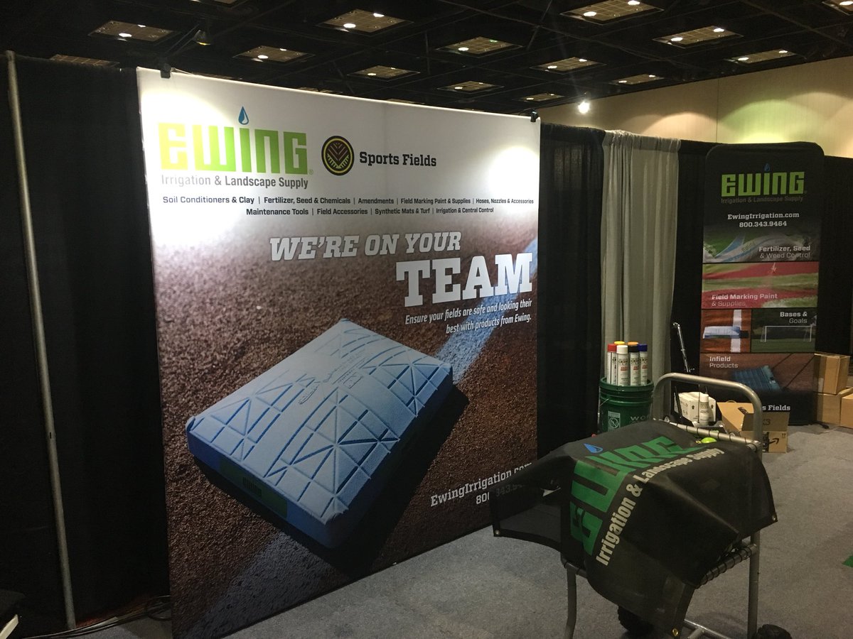 ewingsportsfl's tweet photo. Those little lights are not twinkling. I know Art and thanks for noticing. 

Trade show season is upon us. Come see us at the @ABCA1945 in Indy @EwingIrrigation SportsFields https://t.co/4aJz9x1oAt