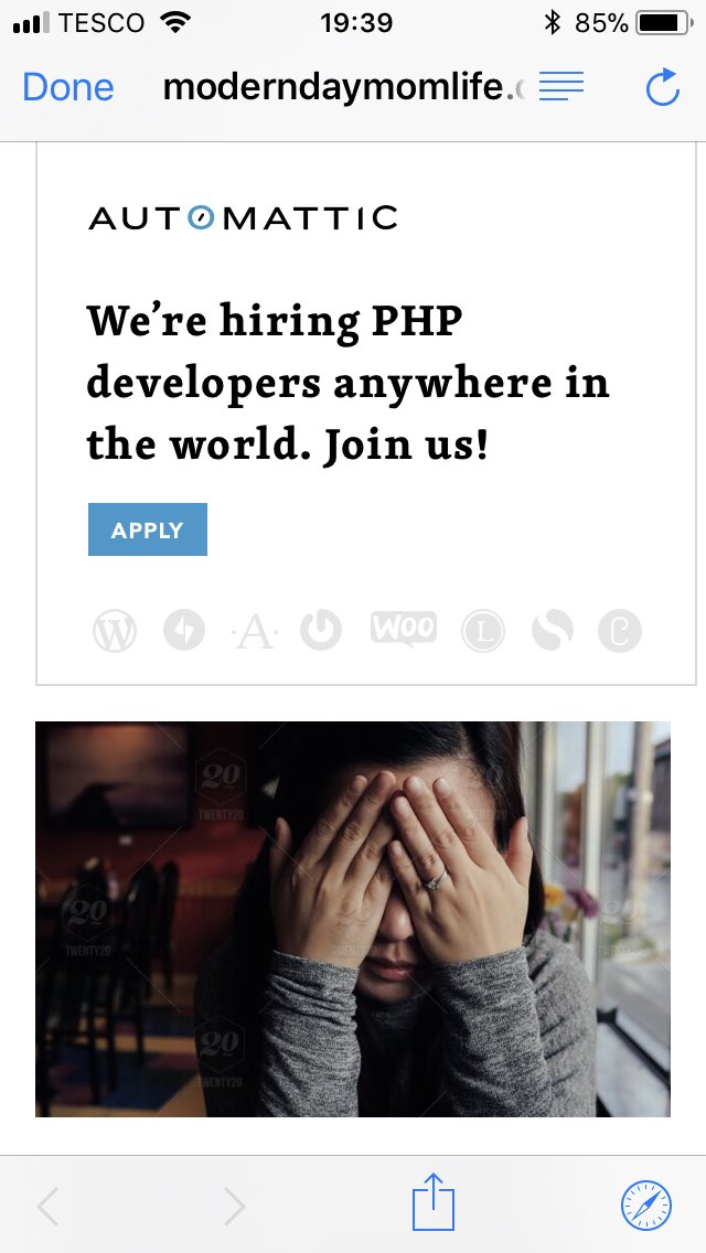 Just a coincidence, or is this picture meant to go with this job ad?