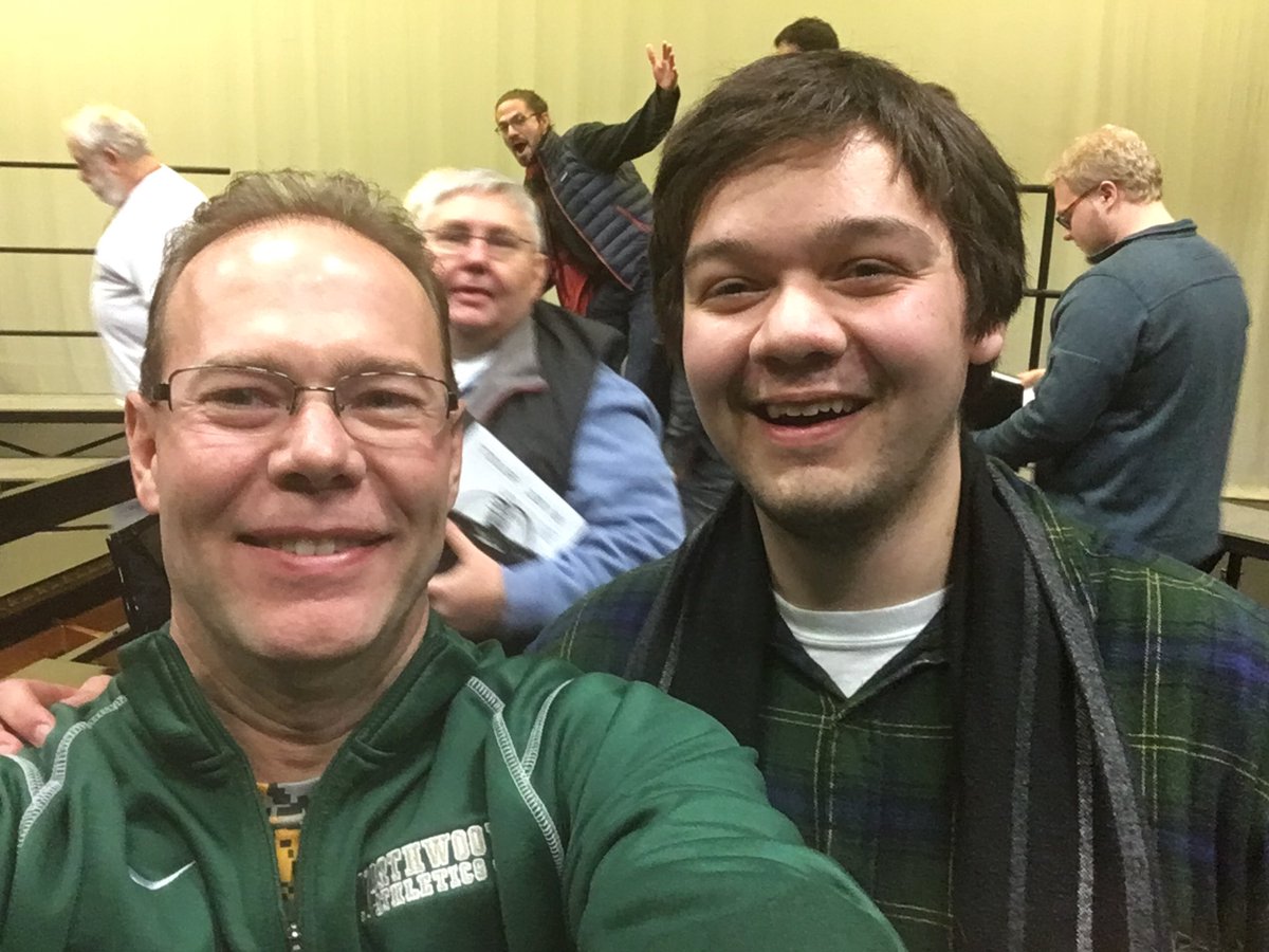 NHSChargers's tweet photo. Hanging out with NHS Alum , UNC Glee Club member, and original member of Pitch Please, Jeremiah Hartsock! 🐎🎶 @NHSAcappella https://t.co/YTNtvLlOAE