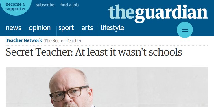 Not a Secret Teacher (@sekretteecher) on Twitter photo 