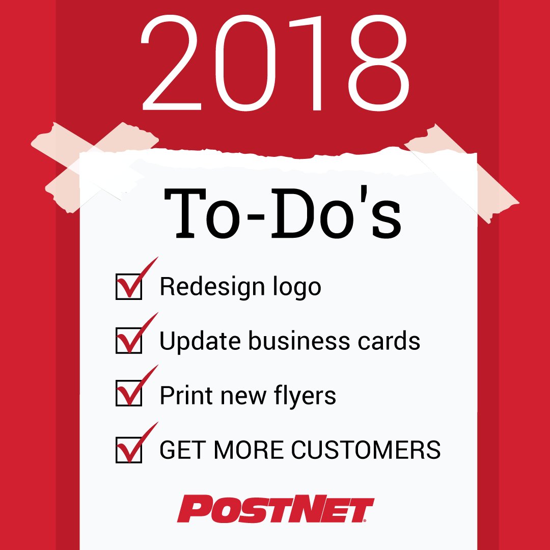 PostNet's tweet image. Start the New Year off right by checking those important business to-do's off your list. ✅ We can help! &amp;gt;&amp;gt;&amp;gt; bit.ly/2CjDf2V