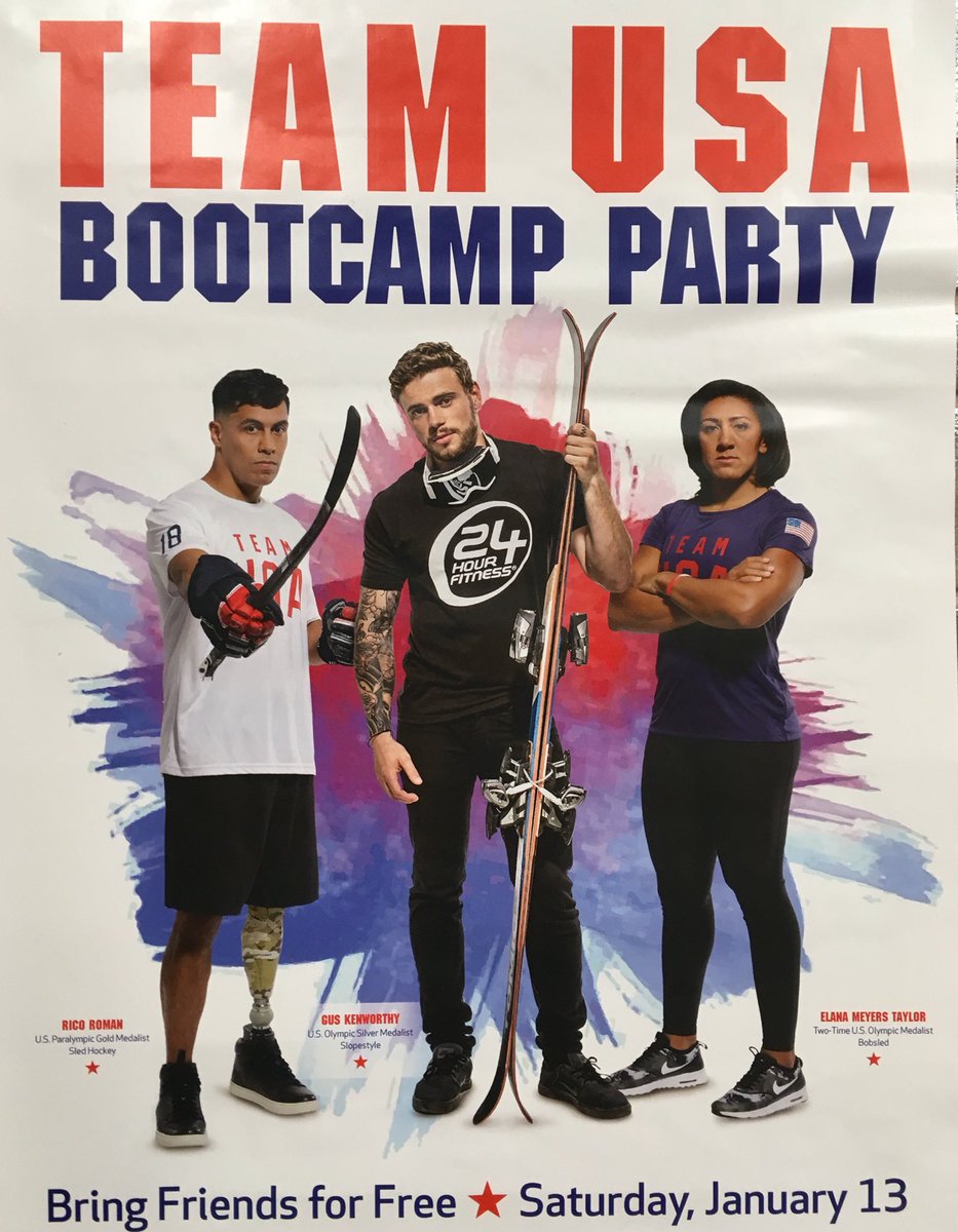 HeartofColorado's tweet photo. Great marketing #24HourFitness #Boulder! Yeah weโre going to a #BootCampParty with #GusKenworthy #RicoRoman & #ElanaMeyersTaylor!! #WootWoot #TeamUSAโค๏ธ๐๐บ๐ธ๐ https://t.co/bBbCPknaEQ