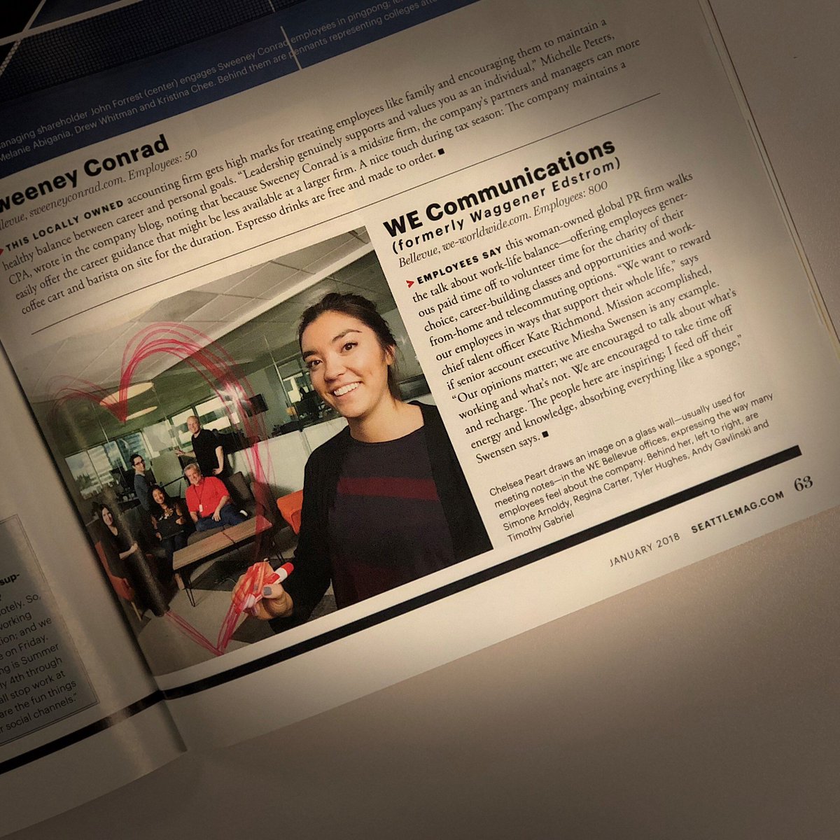 WEcomms's tweet photo. That feeling when you see yourself in @Seattlemag 🙌 #InsideWE https://t.co/hNoHSqxZj9