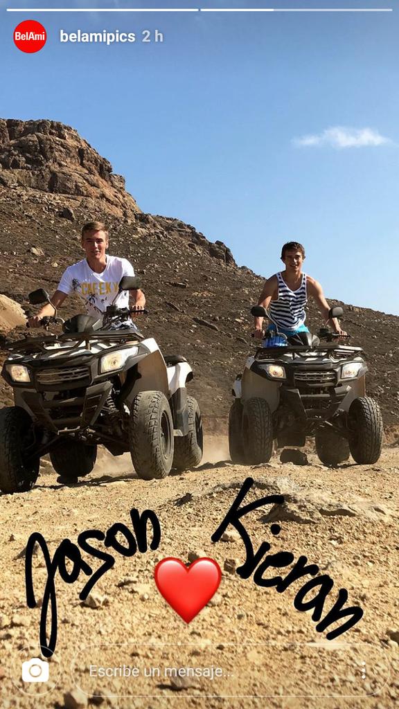 GCantizaniz's tweet photo. Ok so this two #cutiepies from @belamionline @KieranBenning and @JasonBacall love #extreamsports and 4 tracks vehicles 😊😊😊 @KinkyAngels @freshmennet #belamisports #belamionlinefansincenov2011 #love4belami #belamilover https://t.co/f4EVIQw9yC