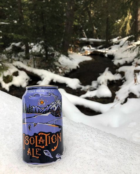 OdellBrewing's tweet photo. Isolation Ale always pairs well with snowy winter hikes. What’s your go-to trail beer? #isolationale #craftinacan #odellinthewild https://t.co/YbT2q0707m