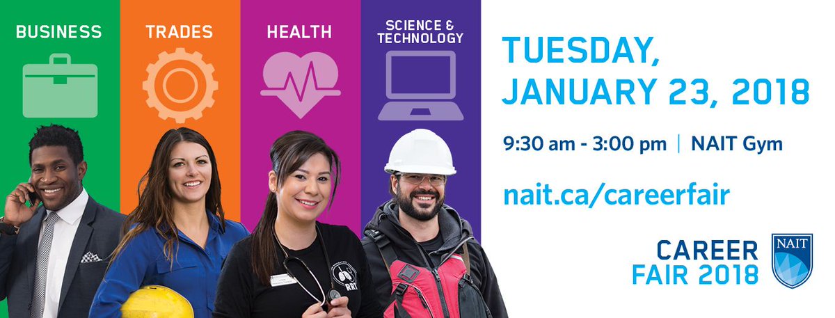 NAIT's tweet photo. #NAITCareerFair is soon! Get ready: https://t.co/JAoBm1Mjgv #NAIT https://t.co/KRiefOlSbQ