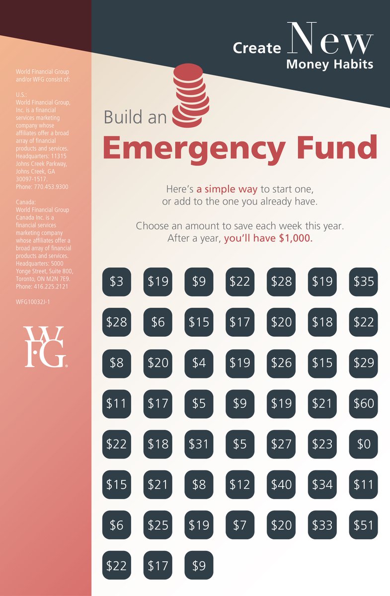 therealwfg's tweet photo. Is having an #emergencyfund one of your 2018 #FinancialResolutions? Here's how you can get one started. #NewMoneyHabits #WFG https://t.co/tLAw6zB61h