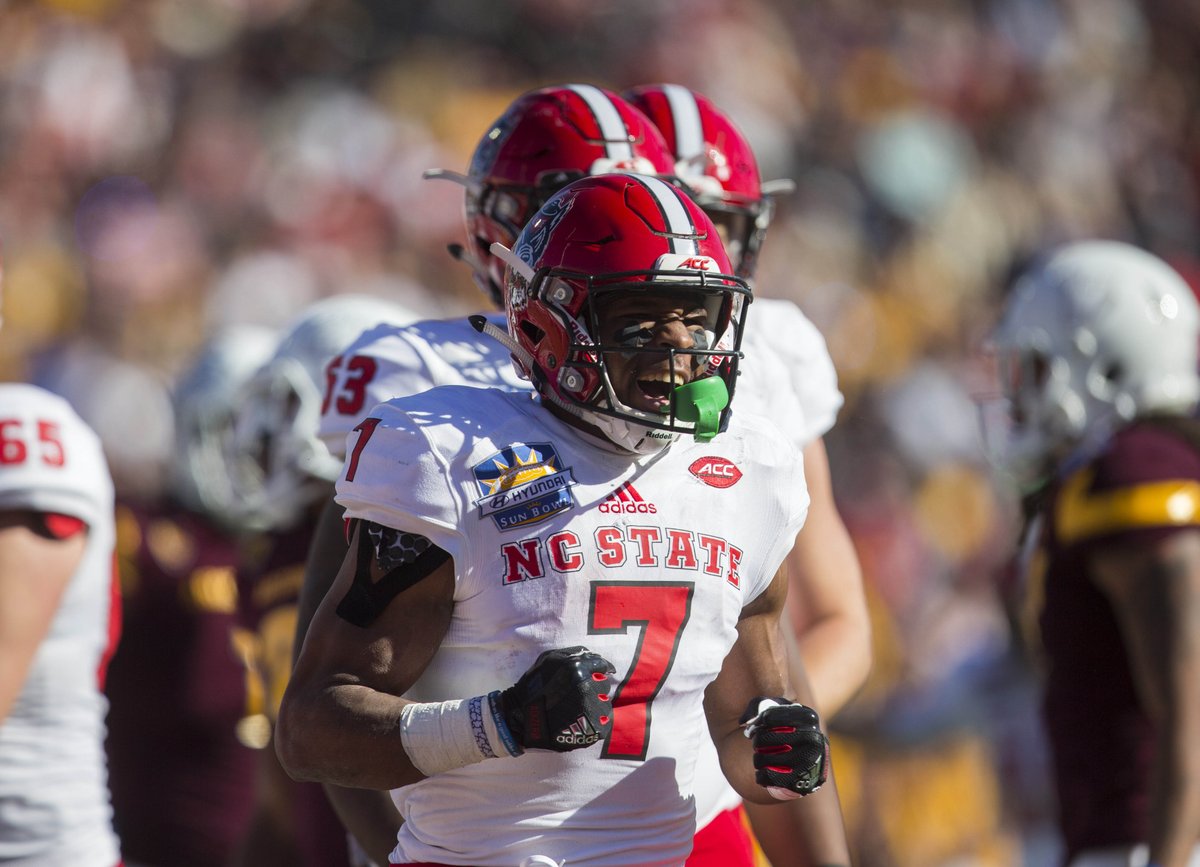 PackPride's tweet photo. Wolfpack Nation! There are 3 big-time offensive players with huge decisions this offseason. RT to show your support for Nyheim Hines, Ryan Finley and Will Richardson and let them know you want to see them in Carter-Finley 1 more year! #WPN https://t.co/GqGFIA9sVJ