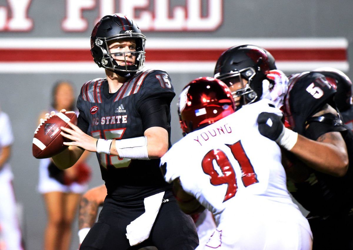PackPride's tweet photo. Wolfpack Nation! There are 3 big-time offensive players with huge decisions this offseason. RT to show your support for Nyheim Hines, Ryan Finley and Will Richardson and let them know you want to see them in Carter-Finley 1 more year! #WPN https://t.co/GqGFIA9sVJ