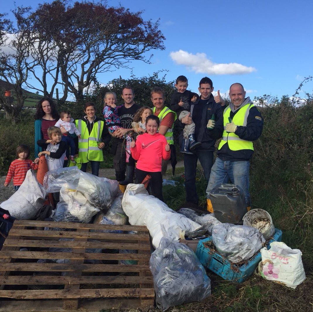CahirLinn's tweet photo. @WayneKoda @isupportlhlh @KeepNIBeautiful 
Hi Wayne,, we are a recently formed oyster company in Carlingford Lough, we have adopted a section of shoreline to maintain, here’s pictures from our first beach clean. 
Loads of interest already about our next one. https://t.co/KmCxNGwkf9