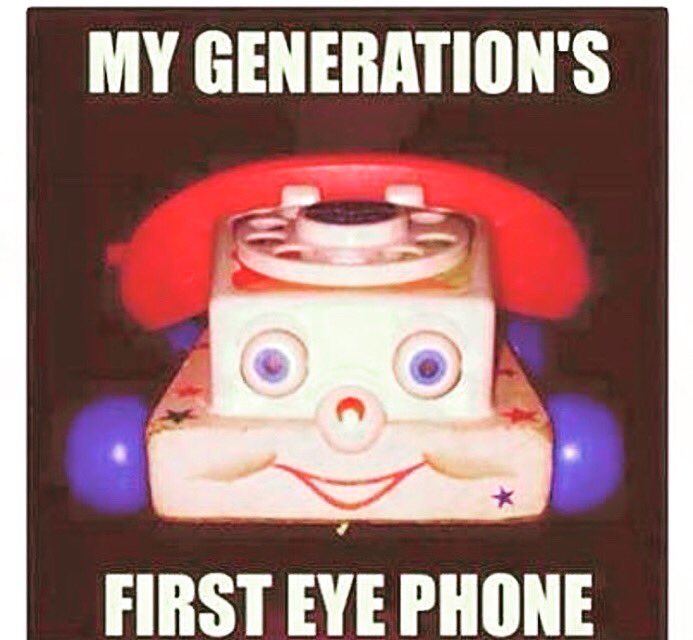Crazy__Corn's tweet image. 🤣☎️👀🙌🏻 who else ?! #iphone #eyephone