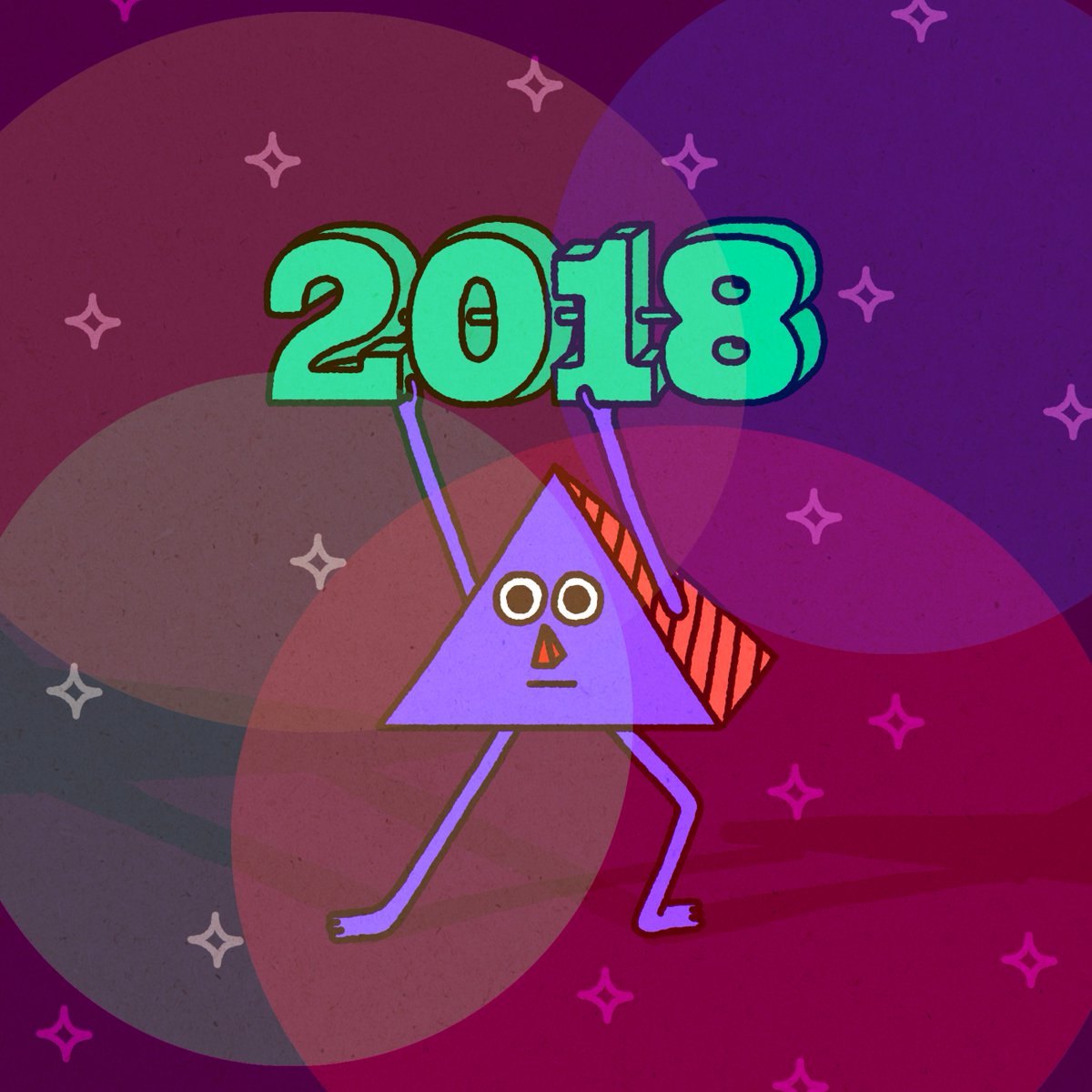 Mr Triangle says HAPPY #2018! And among one of my New Years resolutions... USE TWITTER MORE! :D