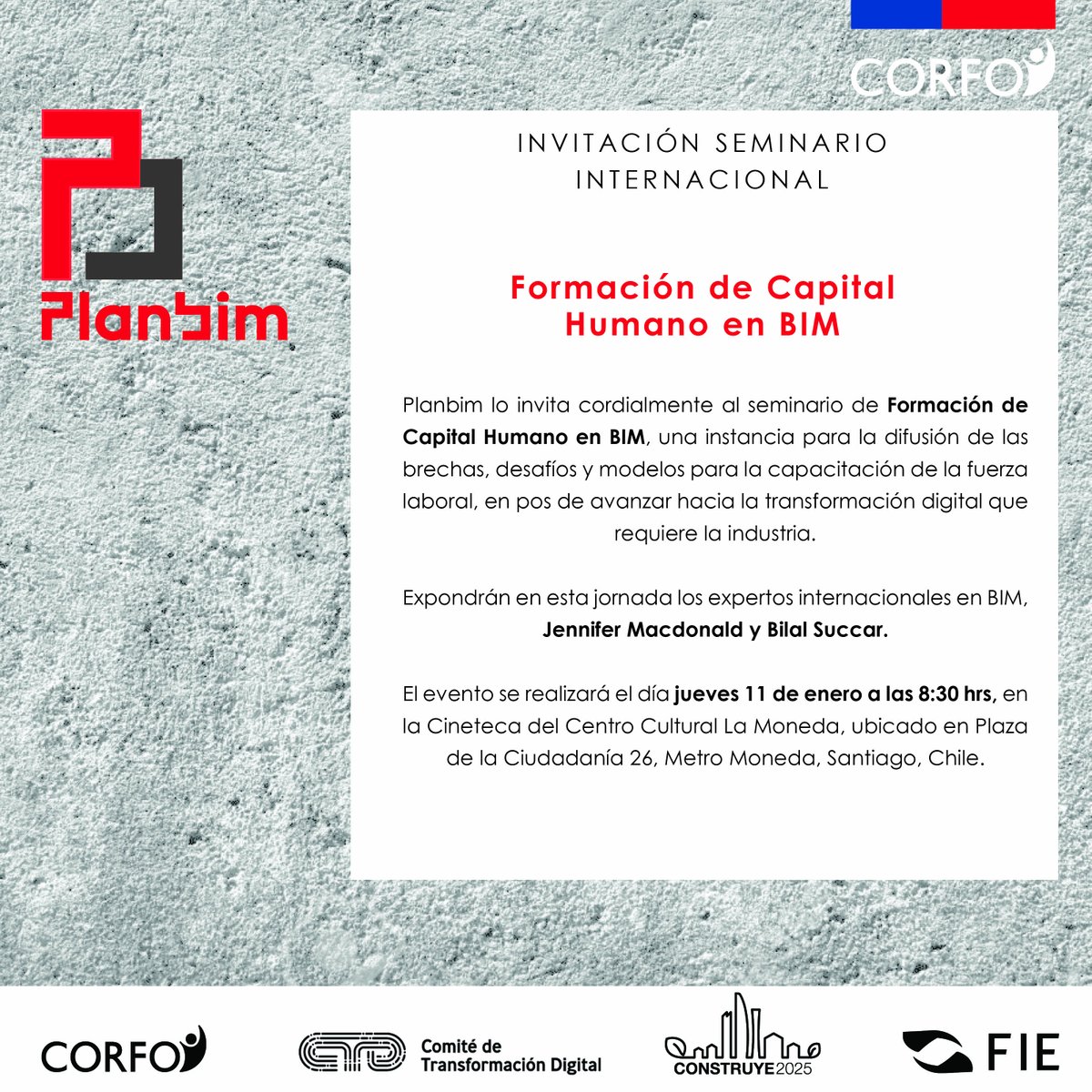 MasBIMLatam's tweet photo. Invitación a Seminario Internacional BIM_ Organizado por PLANBIM_inscripciones en https://t.co/HHpyeLijz2 https://t.co/hMRvozPPT9
